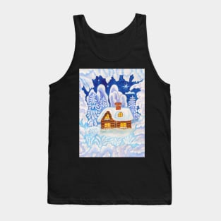 House in snow frame Tank Top